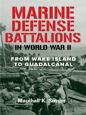 cover image of Marine Defense Battalions in World War II